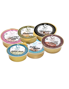 Crema de queso azul en monodosis